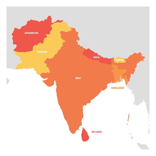 South Asia Map