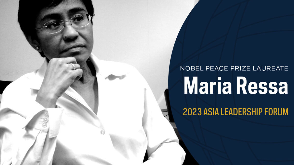 Maria Ressa, Nobel Peace Prize laureate