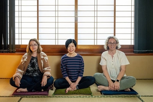 From left to right: Anna Geltzer, assistant teaching professor of science, technology, and values; Noriko Hanabusa, teaching professor of Japanese language and culture; and Jessica McManus Warnell, teaching professor of management and organization.