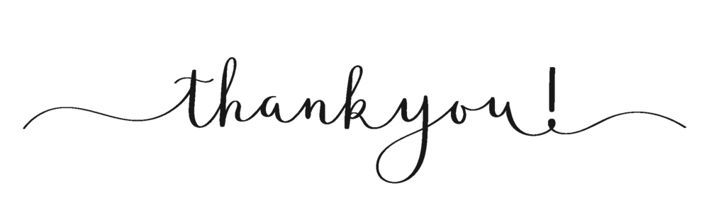 The words Thank You! in cursive script.